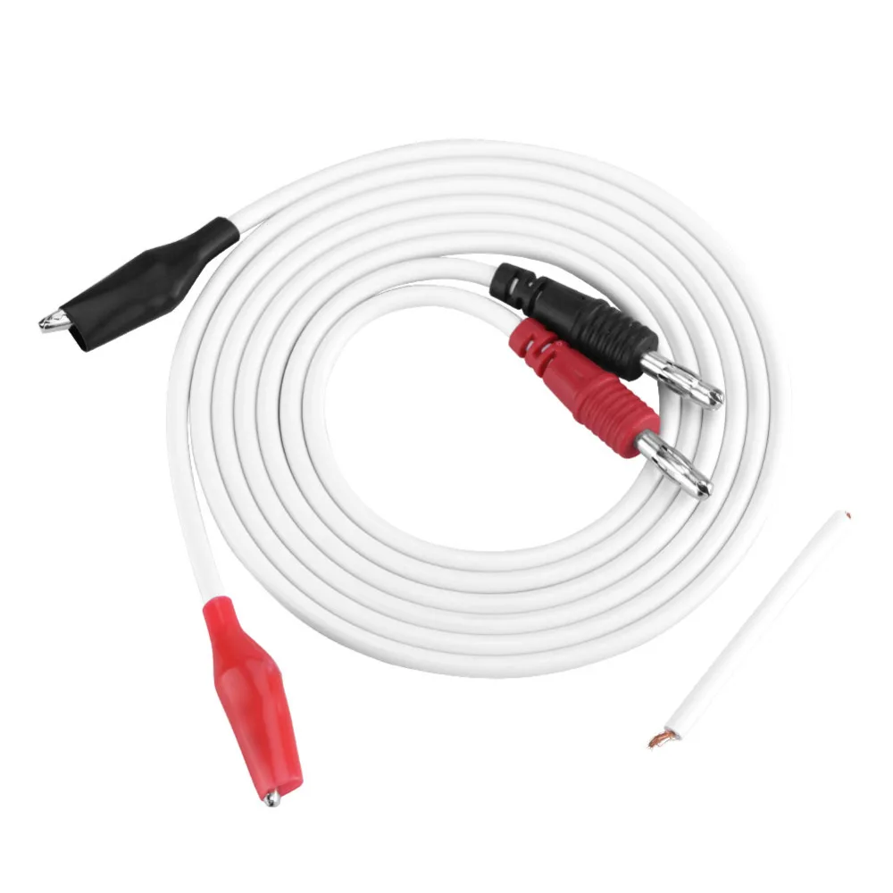 

10A Pure Copper Maintenance Dedicated Power Cable Alligator Clip to Banana Plug Test Cable