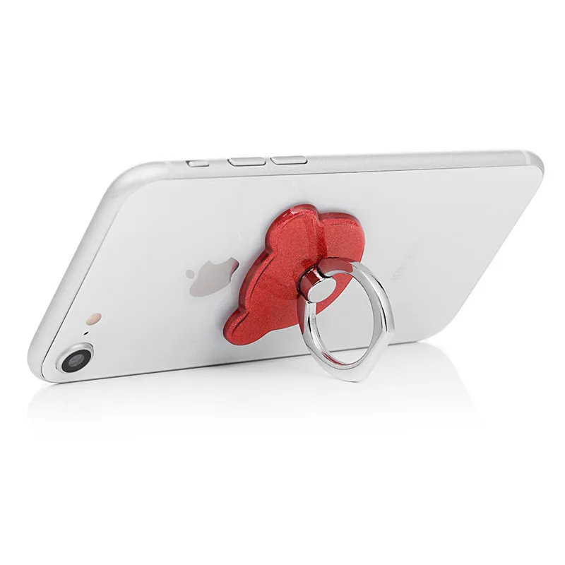 Turata 360 Degree Bling Little Bear Finger Ring Holder Mobile Phone Stand Holder Universal For Airpods iphone Samsung Huawei LG Turata 360 Degree Bling Little Bear Finger Ring Holder Mobile Phone Stand Holder Universal For Airpods iphone Samsung Huawei LG