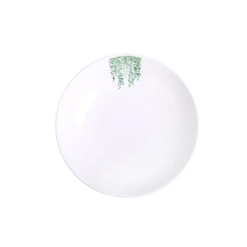 1PC Green plants Mini Size Pigments Ceramics Soy Dish Sauce Vinegar Jam Dishes Kitchen Small Plate Tableware Novelty Gift