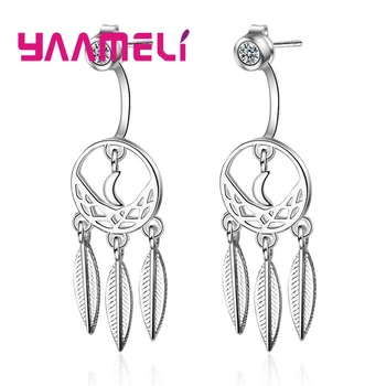 

925 Sterling Silver Dangle Earrings For Women Girls Top Quality New Dream Cheater Dreamcatcher Design Element Gifts Wholesale