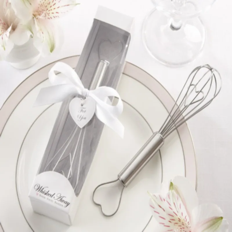 (100pcs/Lot)FREE SHIPPING+Bridal Shower Favor "Whisked Away" Heart