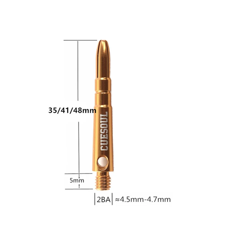 Новые 35/41/48 мм алюминий древки для Дартса 2BA Профессиональный Дартс Аксессуары Золото