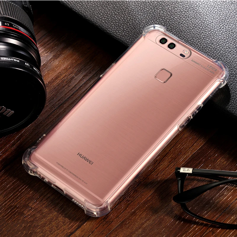 Jamular Airbag противоударный Прозрачный чехол для телефона Huawei P10 силиконовый