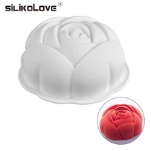 SILIKOLOVE Роза силиконовые формы для торта, силиконовые формы для выпечки инструменты для украшения торта печенья прессформы дизайн форма для выпечки формы для выпечки