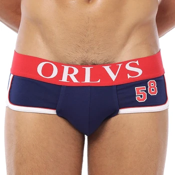 

ORLVS Brand Men Briefs Best Selling Men Underwear Sexy Cotton Modal Gay Men Briefs Plus Size Men underpants