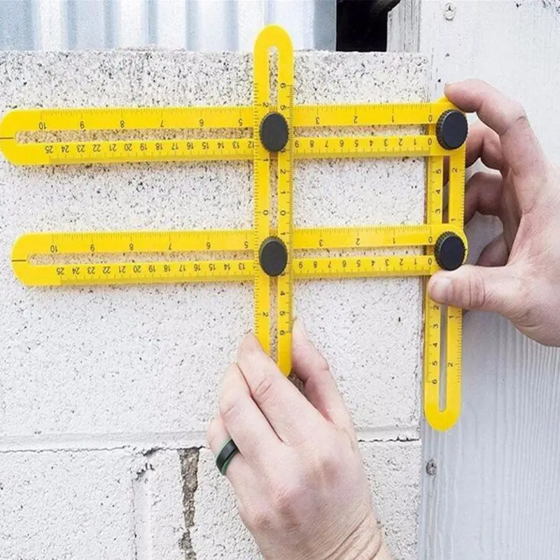 

Free Shipping Professional Template Tool Angle Measuring Protractor Multi-Angle Ruler Builders Craftsmen Engineers Layout