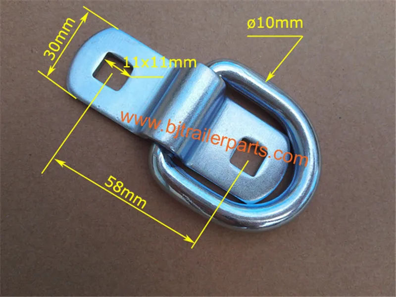 D ring trailer deck ring cargo lashing ring tie down ring trailer parts,trailer screwed D ring,trailer rope ring 1