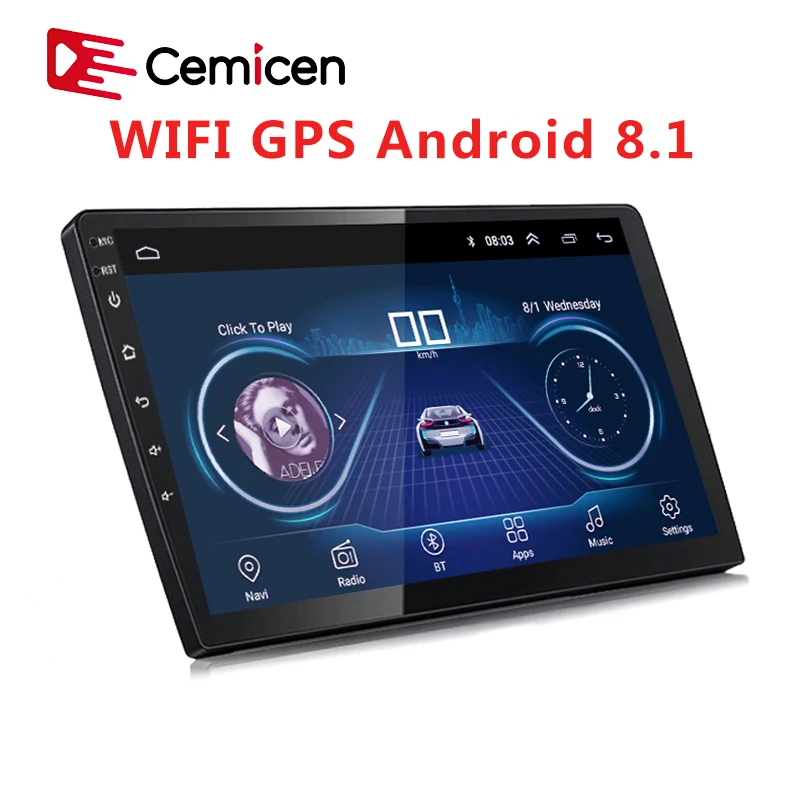 

2 Din Android 8.1 Car Multimedia Player 9 Inch or 10 Inch Bluetooth FM Wifi Universal Mp5 Video Player GPS Navigation Head Unit