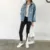 Mujeres básica Abrigos Otoño Invierno Mujer Denim chaqueta