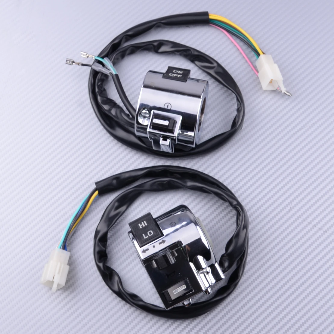

CITALL 1pair Left $ Right Motorcycle Handlebar Start and Horn Switch Unit Fit for Retro Roller 50&125cc BENZHOU ZNEN