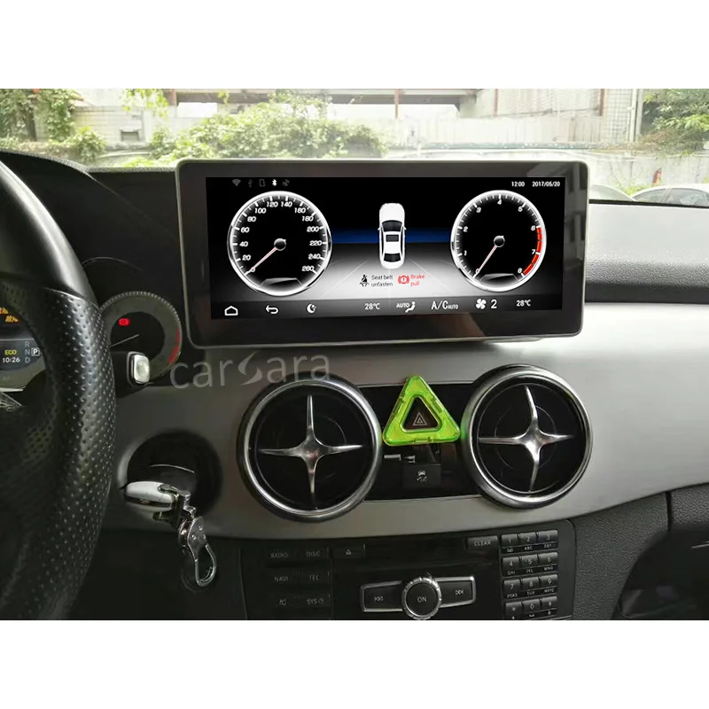 Car Screen Mercedes Dashboard Multimedia Player Android 7.1 GPS Stereo Navigation 10.25 Upgradge Display for Ben z GLK 2008-15