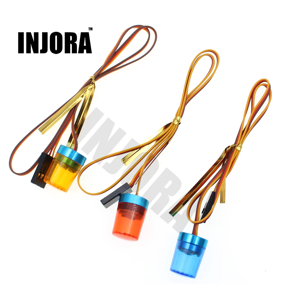 

Larger Brighter 13*18mm LED Light with Strobing-blasting/Flashing/Rotating Function for 1/10 RC Car 1/14 Tamiya Tractor Truck