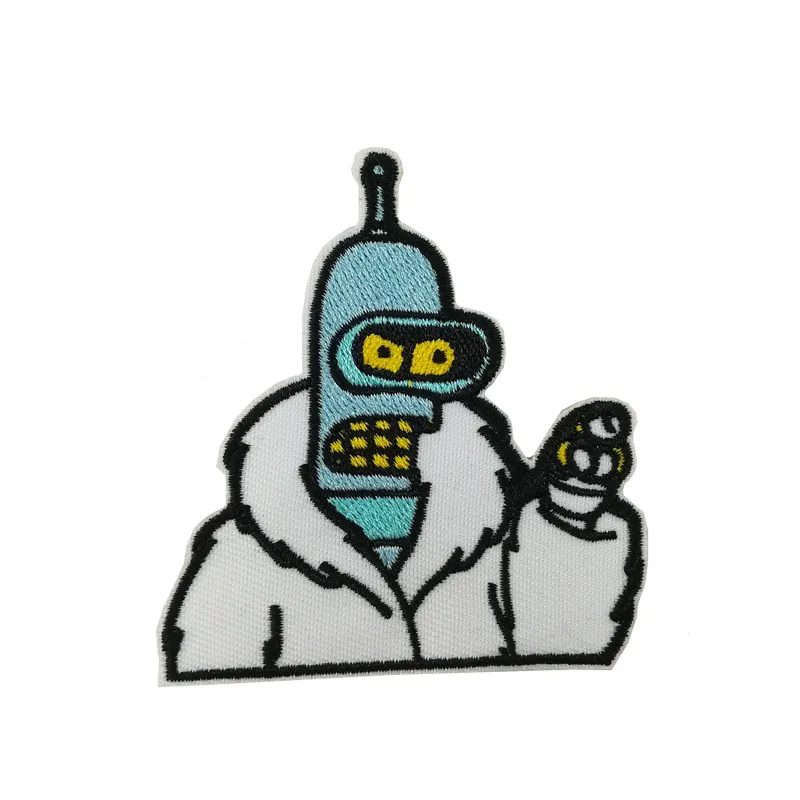 Bender гибкий Родригес анимированные телевизионные серии вышитые новые патчи с