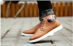 Мужская теплая и Вельветовая обувь из двух хлопковых материалов, Корейская версия трендовой обуви, Студенческая обувь, утолщенная