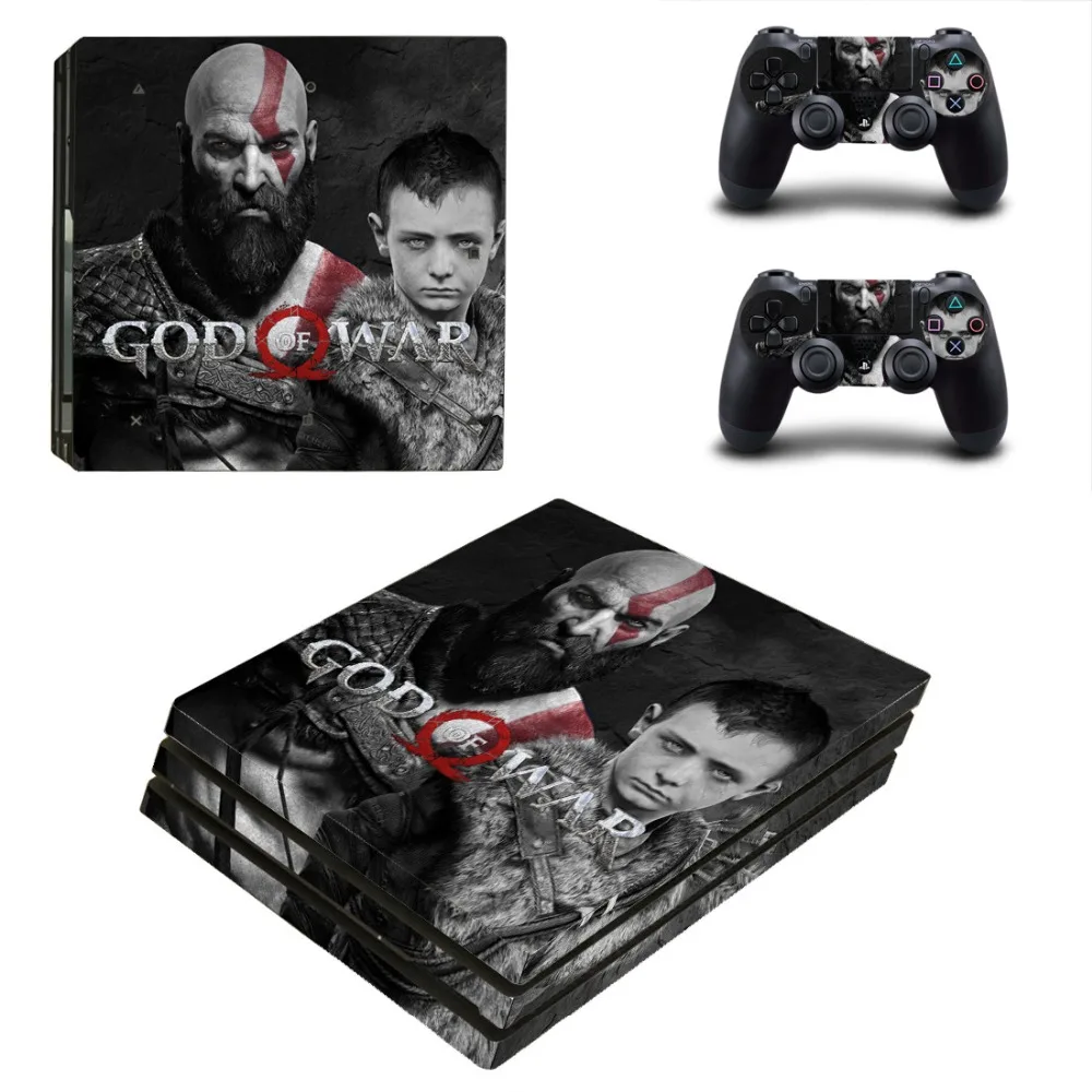 GOD OF WAR Pegatina PS4 Pro sticker s Vinilo sticker PS 4 Play station 4 Pro для игровой консоли и двух контроллеров