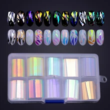 1 коробка звездное небо Фольга для ногтей дизайн ногтей переводная наклейка s Наклейка для ногтей DIY Типсы для маникюра украшения