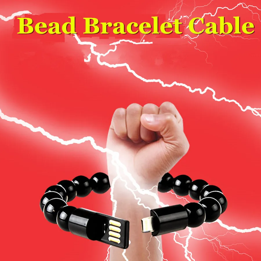 Beaded Bracelet USB Wear Bangle Cable Sync Data Transfer