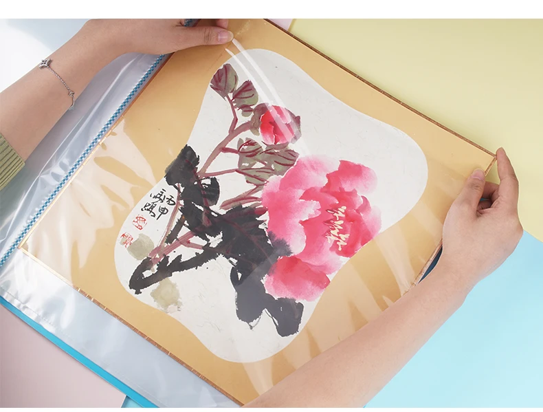 Творческий квадратный органайзер для бумаг документ мешок Мульти Карманы ПВХ сумка буклет картины дисплей книга