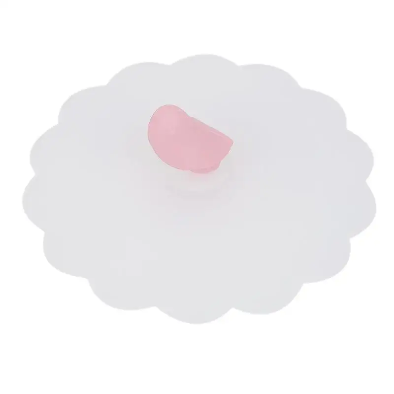 Cute Cup Lid Silicone Food Wrap Bowl Pot Lid Heat-resistant Cup Lids Glass Mugs Cover Kitchen Accessories - Цвет: Pink bird