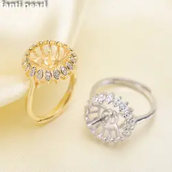 Поделки жемчуг кольцо 925 серебряные аксессуары натуральные пресноводные жемчужные кольца s925 стерлингового серебра кольцо в простом стиле