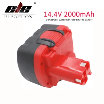 

For Bosch BAT040 14.4V 2000mAh Rechargeable Battery Pack Power Tool Battery Cordless Drill Replacement For BAT038 3660K Ni-CD