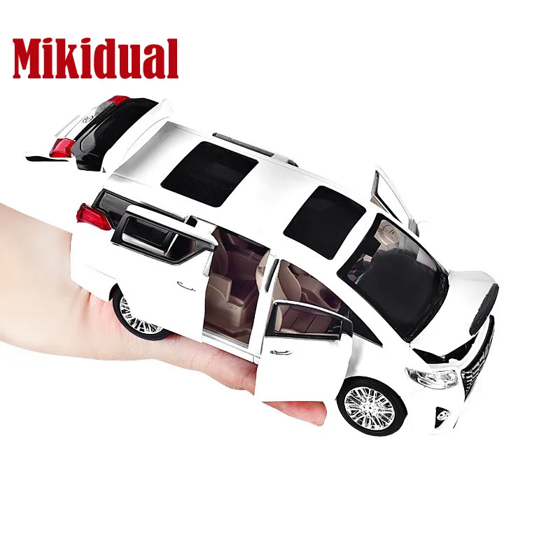 

1:24 Electric Alloy Diecast Simulation Cars Model Kids Toys for Children Alphard mvp with sound and light 6 doors open