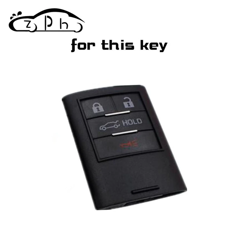 Силиконовый для ключа автомобиля 4 кнопки футляр для дистанционного ключа Крышка для Cadillac CTS ATS 28T CTS-V coupe SRX Escalade для Corvette C6 C7 XTS DTS