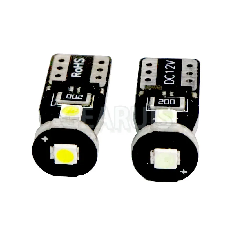 100X AAAAA W5W T10 1W 3030 чипы 3 smd не Полярный 30MA Авто Чтение купольная лампа с клиновидным цоколем Хвостовая боковая лампа стояночные огни янтарные