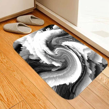 

Creative Simple swirl bath mat Water absorption non-slip durable bathroom mat Bedroom kitchen stair decoration bathroom carpet