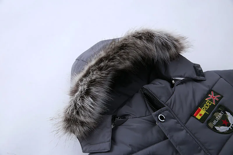 Новинка года; модная детская зимняя утепленная куртка-пуховик Куртка-пуховик для мальчиков куртка-пуховик Повседневная куртка-пуховик с капюшоном
