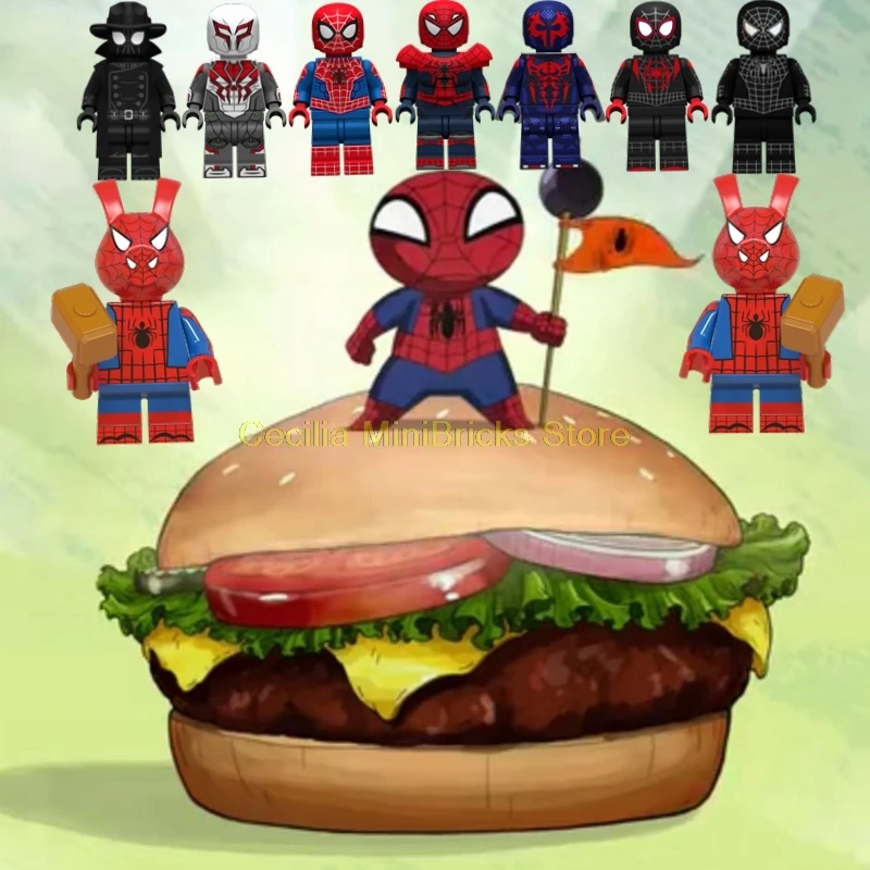 

Legoing Spiderman Into the Spider Verse Miles Morales Avengers Endgame Thanos Building Blocks legoings Marvel Captain Marvel