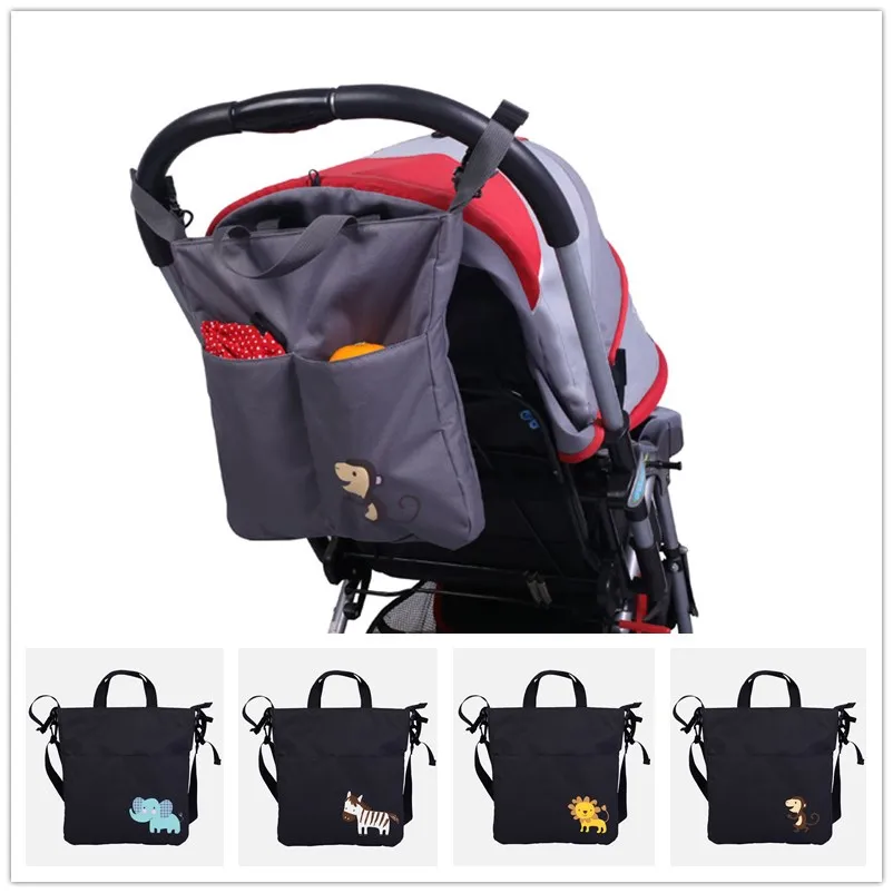  New Universal Baby Stroller Accessories Cartoon Big Waterproof Bebe Carriage organizer Bag tote Dia