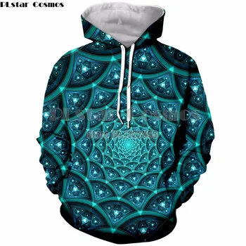

PLstar Cosmos Paisley & Patchwork Hoodies Male Female Casual Hoodie 3D Geometric Hooded Sweatshirt for Women Men Streetwear