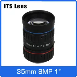 1 дюйм 8MP его объектив 35 мм Ультра ночное видение, F1.4 С-образное крепление для объектива для электронный полицейской или камера дорожного