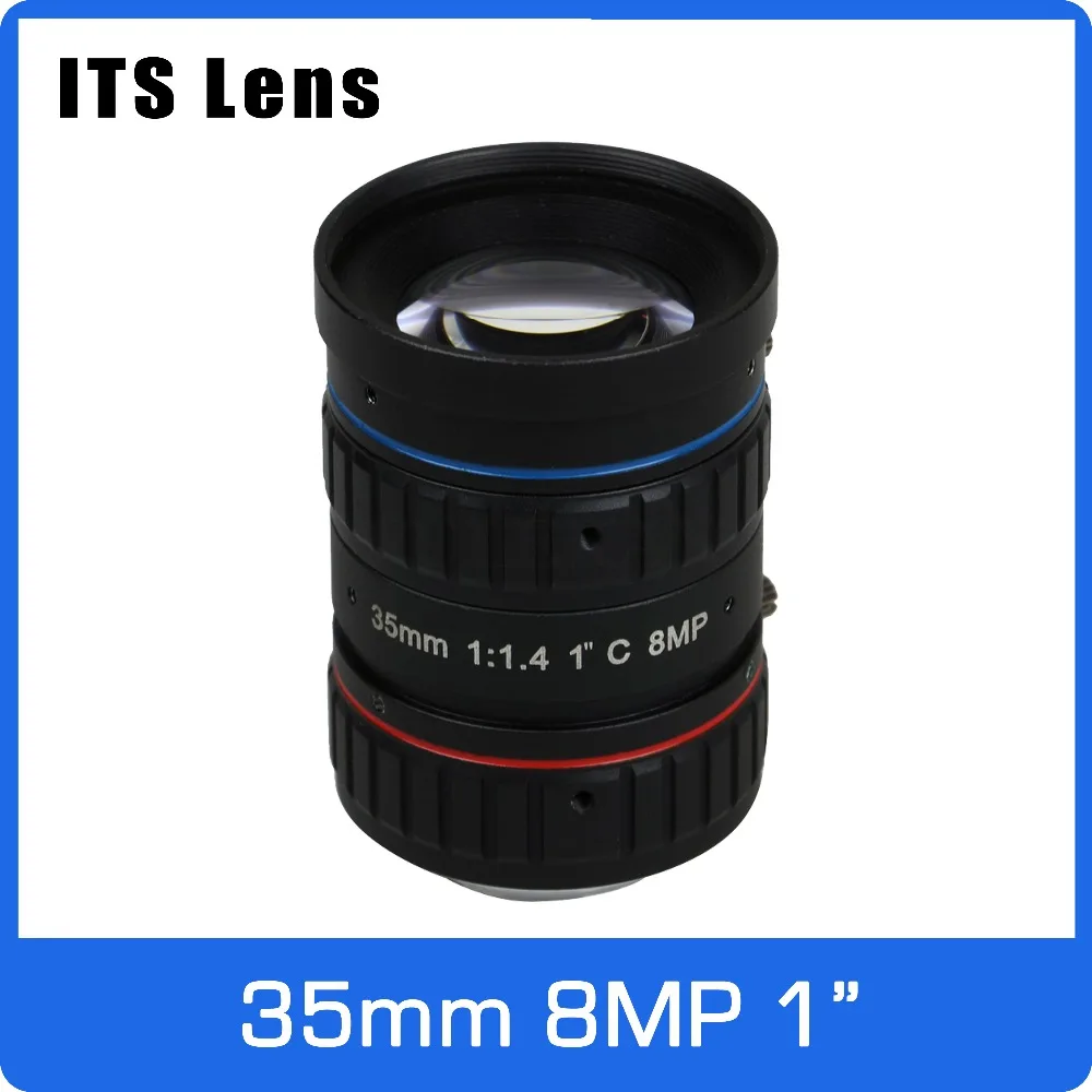 

1 inch 8MP ITS Lens 35mm Ultra Starlight F1.4 C Mount For Electronic Police or Traffic Camera