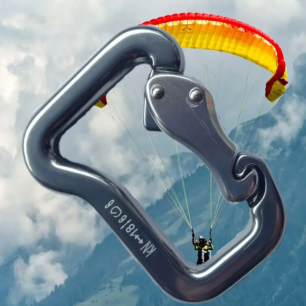 

Outdoor Rock Climbing Paragliding 18KN Carabiner Spring Snap Hook Buckle Clip