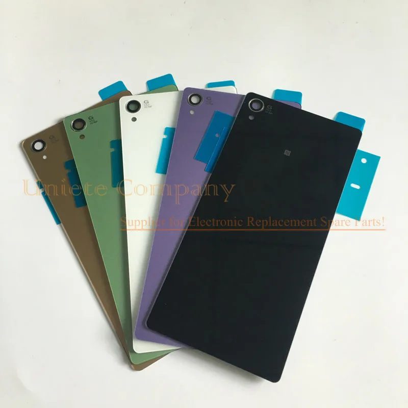 Новая Задняя стеклянная крышка батарейного отсека для Sony Xperia Z3 D6653 задняя с