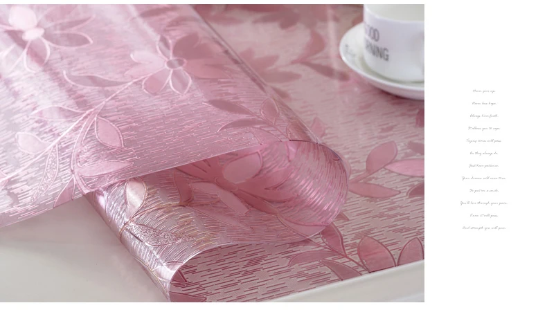 coloured soft glass table cloth, plastic table mat Rectangle Waterproof table Oil cloth Table Cover Decor Kitchen Table cloth