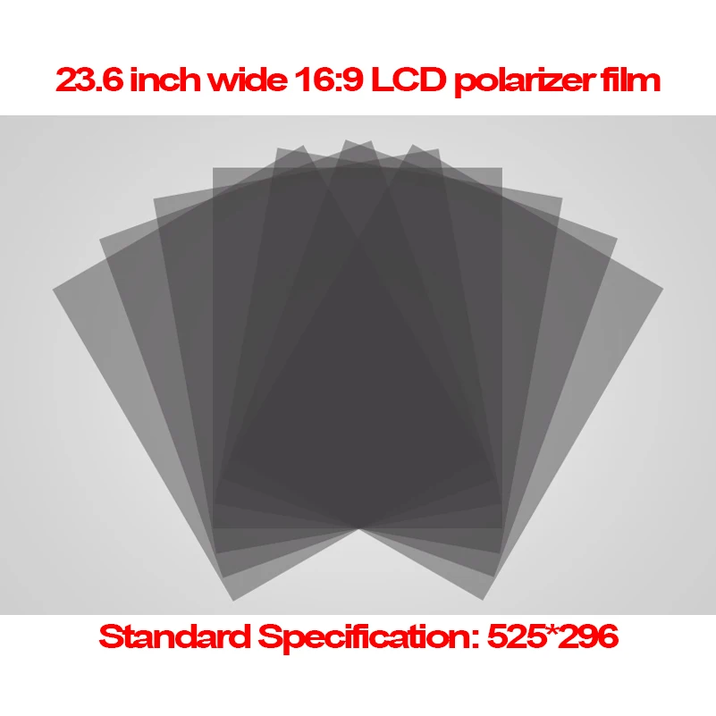 

5PCS 23.6inch 0-90 Degree525MM*296MM Wide 16:9 Monitor LCD LED Polarizer Polarizing Film (EWV,TV) for Samsung/AU TFT LCD LED TV