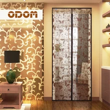 odom new arrival Butterfly flocking mesh mosquito magnetic curtain Anti fly mosquito net doors curtain