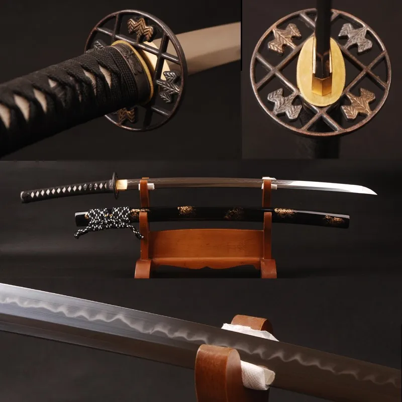 

Brandon Swords Japanese Samurai Katana 1095 Carbon Steel Clay Tempered Full Tang Sharp Edge Handmade Real Sword Good Present