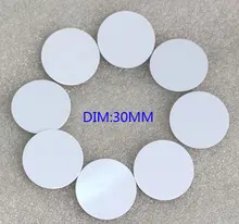 125 k EM4100 TK4100 RFID Tags, los moeda/cartão redondo, Controle de acesso Cartão de Diâmetro 30mm, min: 10 pcs