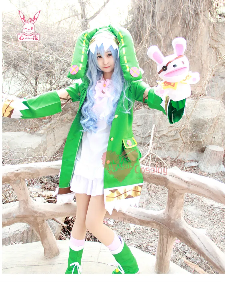 

Free postage Hot Anime DATE A LIVE cos cartoon cute female Hermit Yoshino cosplay Halloween Elf clothing costumes sets