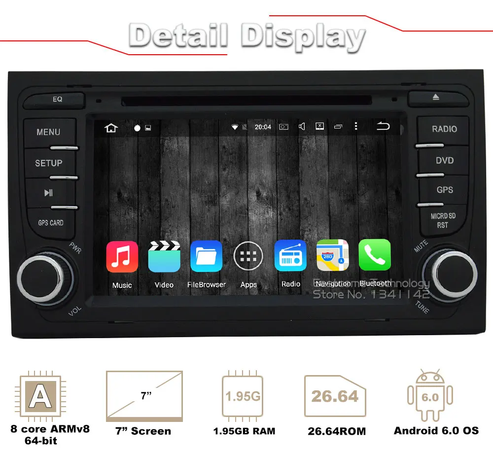 Perfect Octa Core 8 Core Android 6.0 Car DVD For AUDI A4 2002 2003 2004 2005 2006 2007 SEAT EXEO 2009 2010 2011 2012 with Parking Camera 1 Perfect Octa Core 8 Core Android 6.0 Car DVD For AUDI A4 2002 2003 2004 2005 2006 2007 SEAT EXEO 2009 2010 2011 2012 with Parking Camera 1