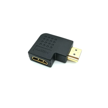 

1pc HDMI Male to HDMI Female 90 Degree Angle Right Adapter Connector Extender for Cable HDTV DVD HDMI Converter Gold Plated