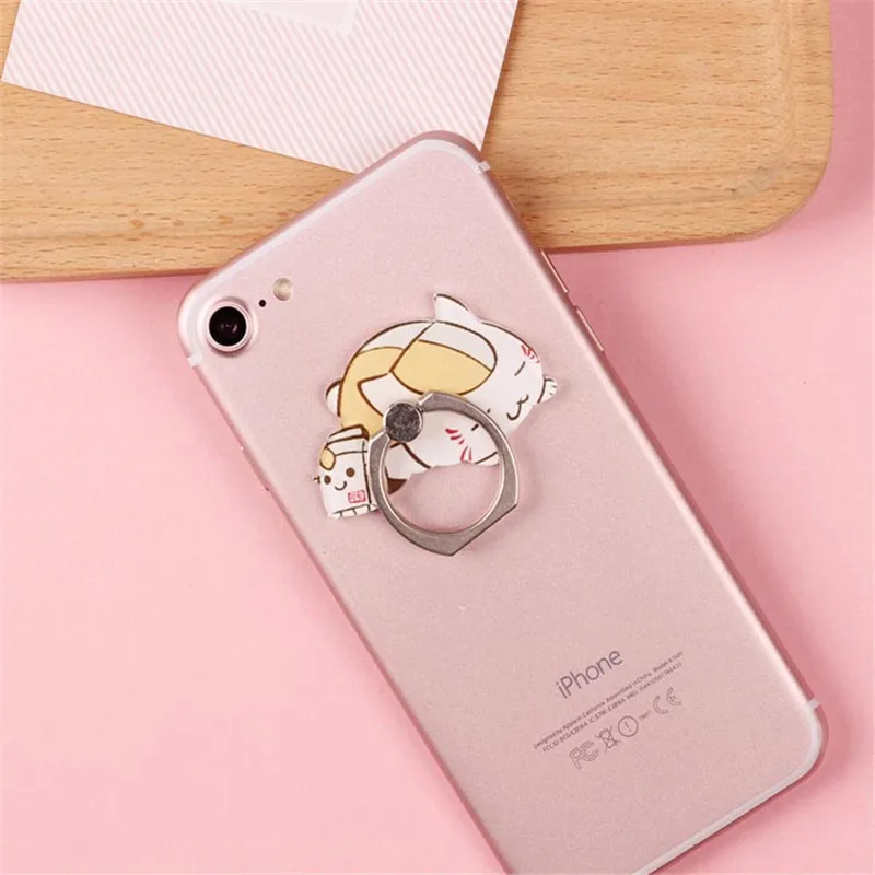 

Cute Lovely Phone Holder Clasp Mount Grip Stand Universal Finger Ring For IPhone X 5 6 7 Plus For Andriod Mobile Phone
