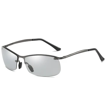 

brand Photochromic Sunglasses Men Polarized Chameleon Discoloration Sun glasses for men fashion Night Vision sunglasses