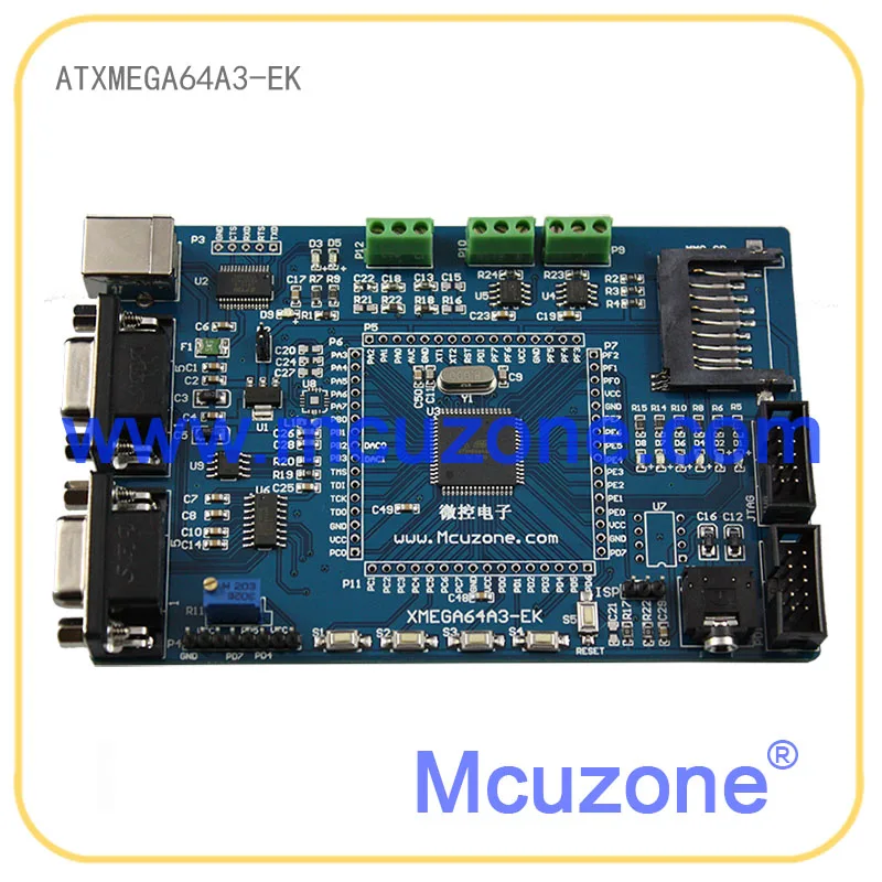ATxmega64A3 EK 12Bit ADC DAC RS 485 PDI JTAG FT232 ATMEL 64A3 XMEGA64A3 UART|adc 12bit|dac 12bitatmel jtag |