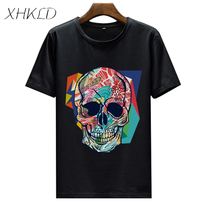 Мужская футболка Harajuku короткий рукав 100% хлопок тонкие футболки homme модный принт