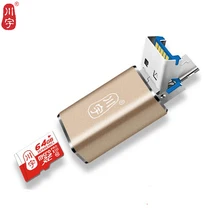 Kawau USB 3,0 Microsd кард-ридер поддерживает до 256 ГБ с SD MS кард-ридер C326 высокое качество скорость для мобильного телефона